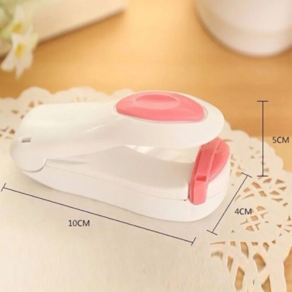 Mini Handheld Heat Bag Sealer, Food Sealer, Plastic Bags Food Saver Storage Pink